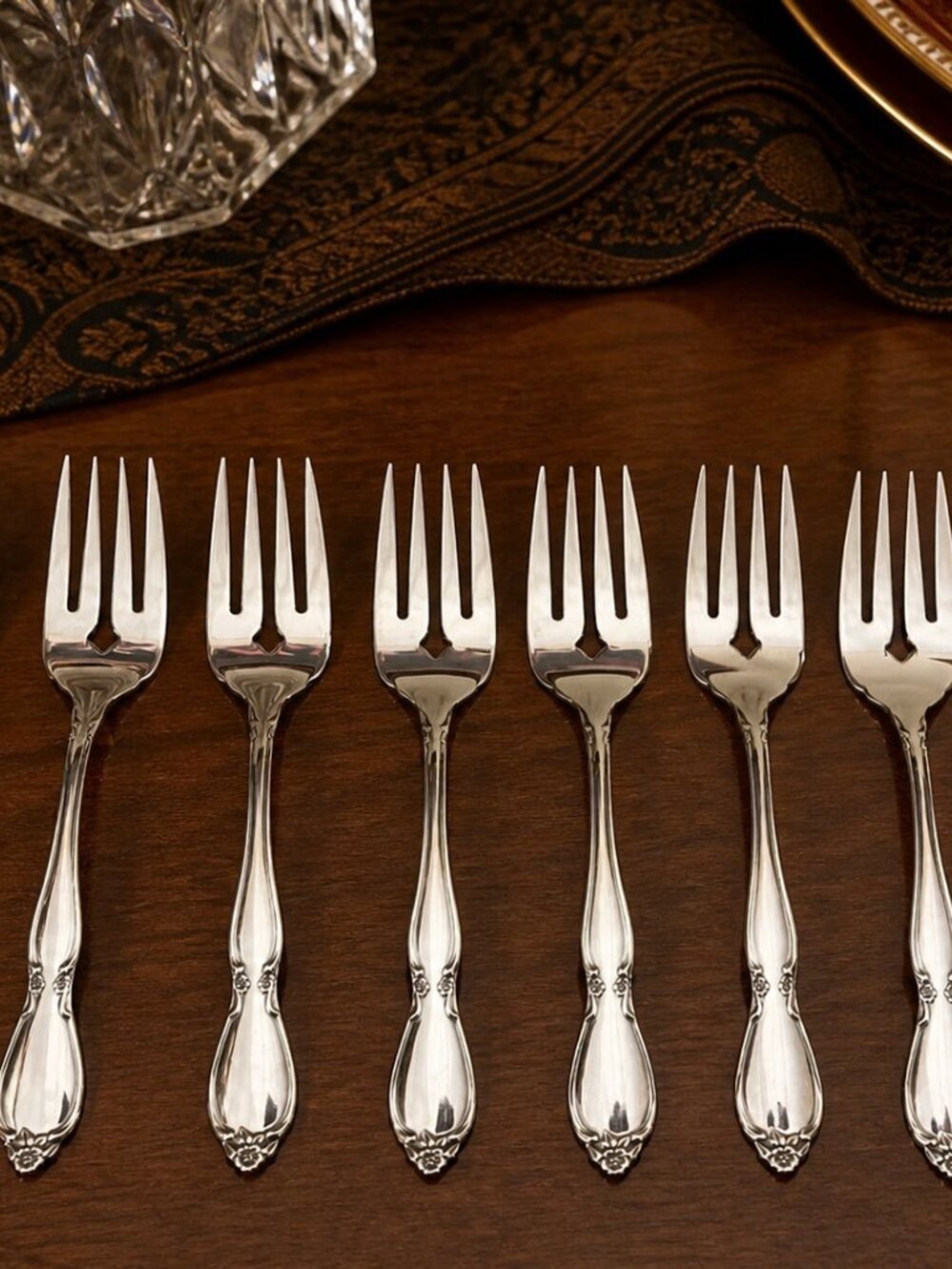 NEW 8 Oneida Community‎ CHATELAINE Betty Crocker Salad Forks Stainless Flatware